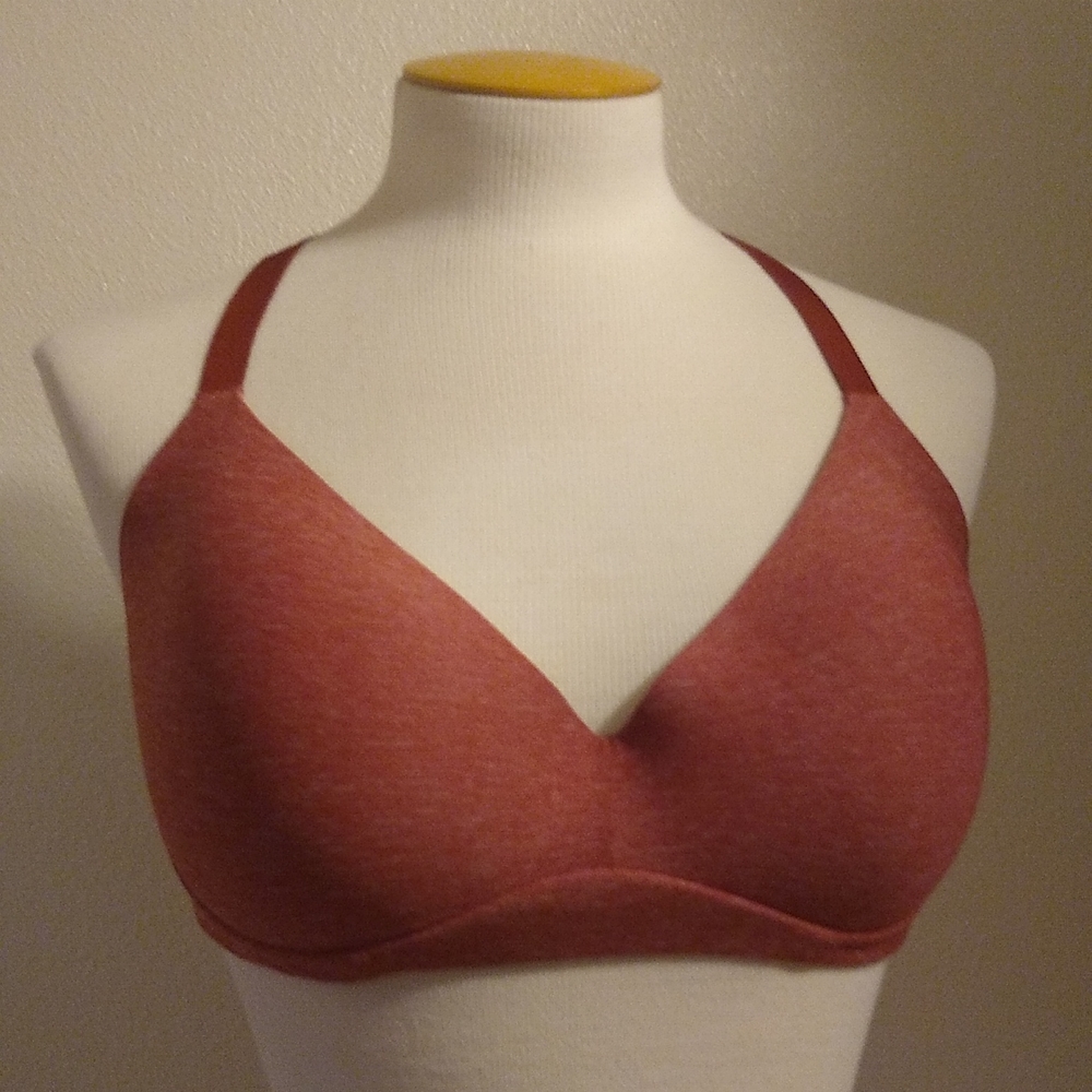 Aerie racerback lace bra in rust orange 38D GUC